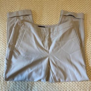 Adrianna Papell Light Grey Pleated Pants S 14